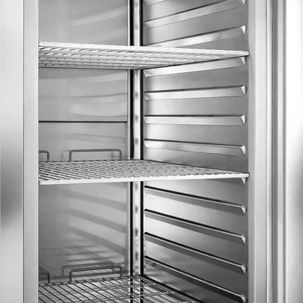 GGM Gastro Commercial Upright Freezer Stainless steel PREMIUM PLUS - GN 1/1 - 745L - with 2 doors