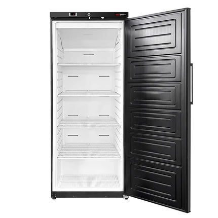GGM Gastro Commercial Upright Fridge ECO - 293L - Single Door - Black