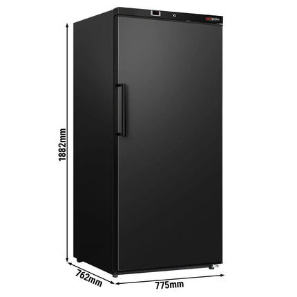 GGM Gastro Commercial Upright Fridge ECO - 510L - Single Door - Black