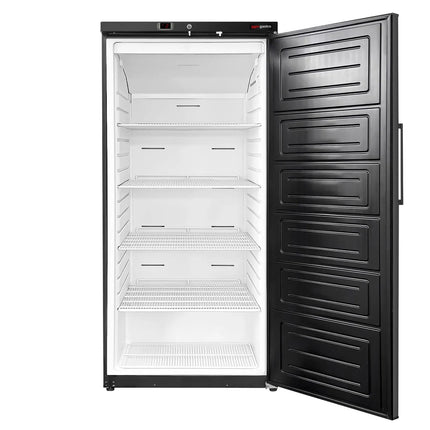 GGM Gastro Commercial Upright Fridge ECO - 510L - Single Door - Black