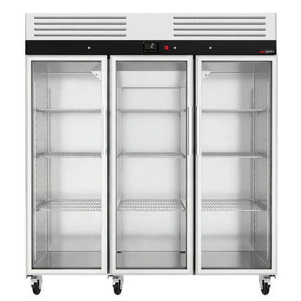 GGM Gastro Commercial Upright Fridge ECO – Stainless Steel – 1350 L – 3 Glass Doors