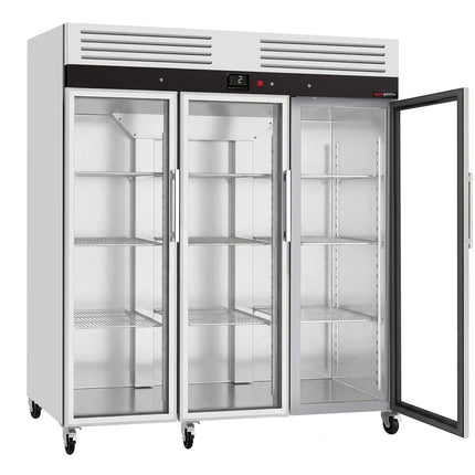 GGM Gastro Commercial Upright Fridge ECO – Stainless Steel – 2100 L – 3 Glass Doors