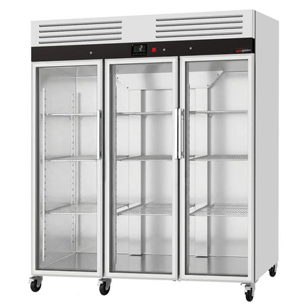 GGM Gastro Commercial Upright Fridge ECO – Stainless Steel – 2100 L – 3 Glass Doors