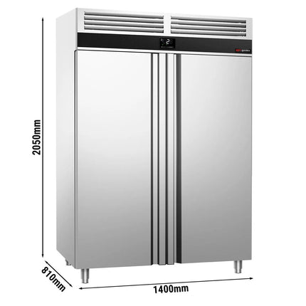 GGM Gastro Commercial Upright Fridge PREMIUM - GN 1/1 - 1350L - with 2 doors