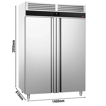 GGM Gastro Commercial  Upright Fridge PREMIUM - GN 1/1 - 1400L - with 2 doors