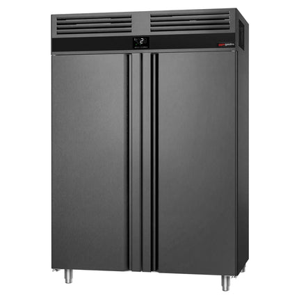 GGM Gastro Commercial Upright Fridge PREMIUM - GN 2/1 - 1400L - with 2 doors - Anthracite