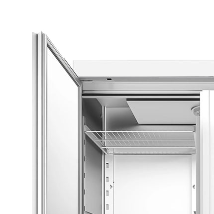 GGM Gastro Commercial Upright Fridge Stainless steel PREMIUM - 1200L - with 2 doors