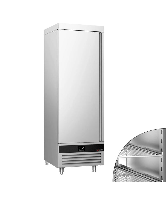 GGM Gastro Commercial Upright Fridge Stainless steel PREMIUM - 600L - with 1 door
