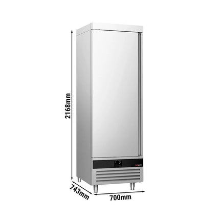 GGM Gastro Commercial Upright Fridge Stainless steel PREMIUM - 600L - with 1 door