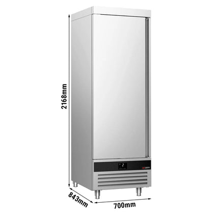 GGM Gastro Commercial Upright Fridge Stainless steel PREMIUM - GN 1/1 - 600L - with 1 door