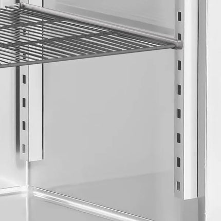 GGM Gastro Commercial Upright Fridge Stainless steel PREMIUM - GN 1/1 - 600L - with 1 door