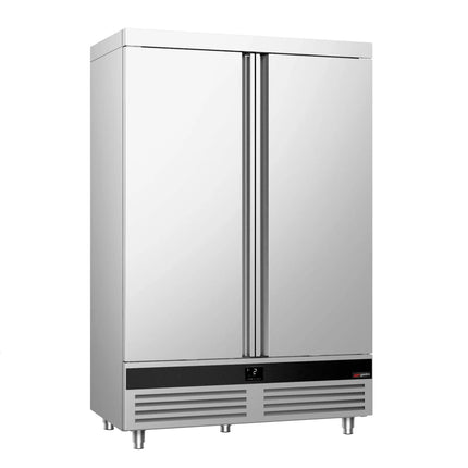 GGM Gastro Commercial Upright Fridge Stainless steel PREMIUM - GN 2/1 - 1400L - with 2 doors