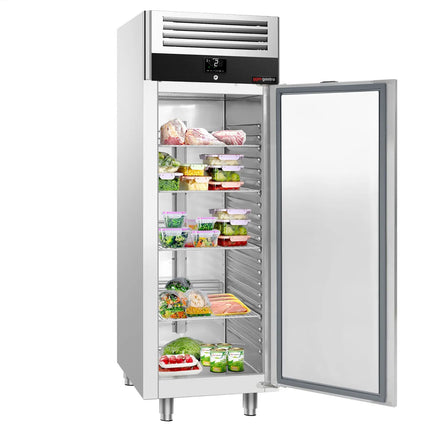 GGM Gastro Commercial Upright Fridge Stainless steel PREMIUM - GN 2/1 - 600L - with 2 door