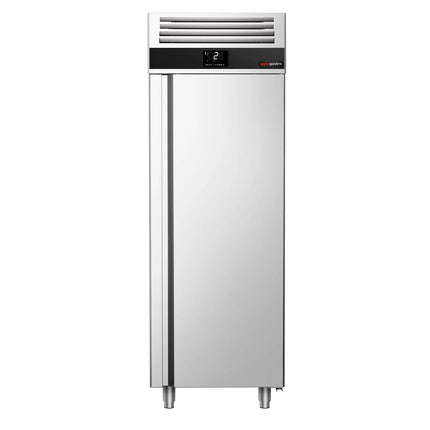 GGM Gastro Commercial Upright Fridge Stainless steel PREMIUM - GN 2/1 - 700L - with 1 door & Support grids