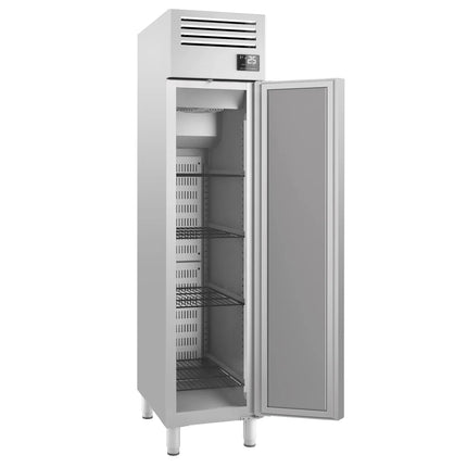 GGM Gastro Commercial Upright Fridge Stainless steel PREMIUM PLUS - GN 1/1 - 325L - with 1 door