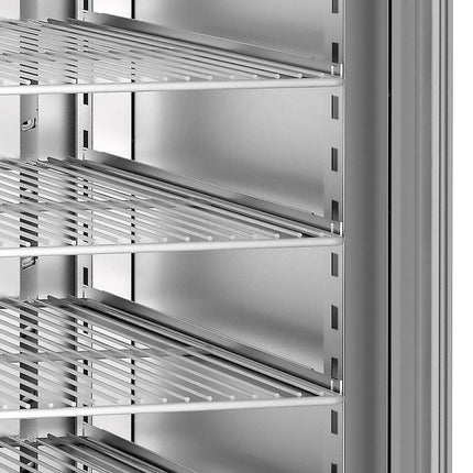 GGM Gastro Commercial Upright Fridge Stainless steel PREMIUM PLUS - GN 1/1 - 325L - with 1 door