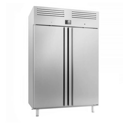 GGM Gastro Commercial Upright Fridge Stainless steel PREMIUM PLUS - GN 2/1 - 1240L - with 2 doors