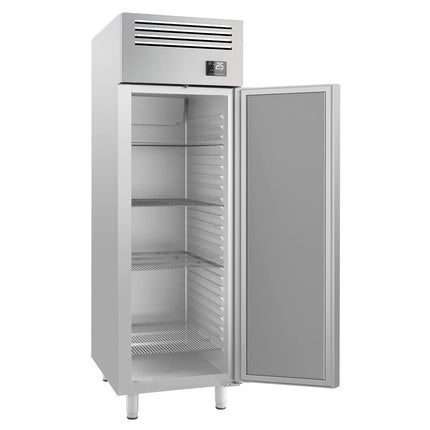 GGM Gastro Commercial Upright Fridge Stainless steel PREMIUM PLUS - GN 2/1 - 560L - with 1 door