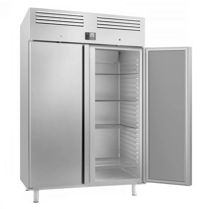 GGM Gastro Commercial Upright Fridge Stainless steel PREMIUM PLUS - GN 2/1 - 1240L - with 2 doors