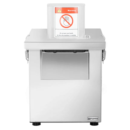 GGM Gastro Commercial Veg Prep Machine - 200W - Disc Thickness: 4mm - incl. 1 Cutting/Grating Disc & Cutter Bowl Attachment - 5 Dicing Grids