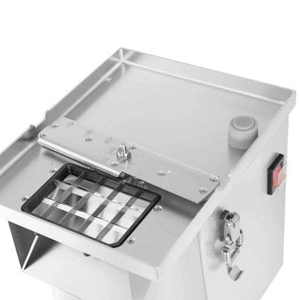 GGM Gastro Commercial Veg Prep Machine - 200W - Disc Thickness: 4mm - incl. 1 Cutting/Grating Disc & Cutter Bowl Attachment - 5 Dicing Grids