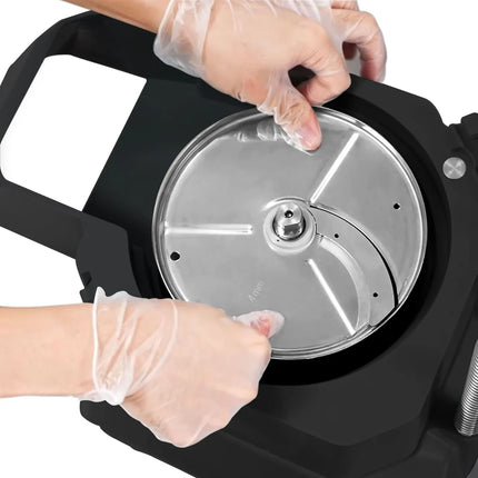 GGM Gastro Commercial Veg Prep Machine - 735W - incl. 4 Cutting/Grating Discs - Stainless Steel