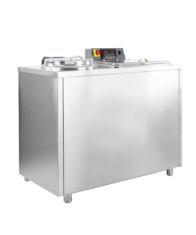 GGM Gastro Commercial Vegetable Washer & Spin Dryer - 157L - 20kg/h - 380V - 1.9kW - Stainless steel