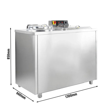 GGM Gastro Commercial Vegetable Washer & Spin Dryer - 157L - 20kg/h - 380V - 1.9kW - Stainless steel