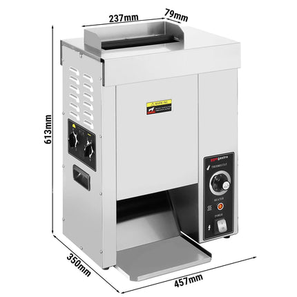 GGM Gastro Commercial Vertical Contact Toaster - 2kW - for Burger Buns