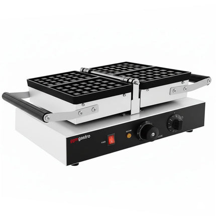 GGM Gastro Commercial Waffle Maker - Single - Manual - 1.6kW - Shape: Brussels - with 180° rotating plates