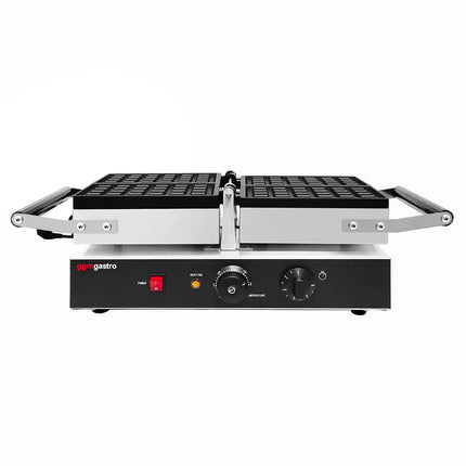 GGM Gastro Commercial Waffle Maker - Single - Manual - 1.6kW - Shape: Brussels - with 180° rotating plates