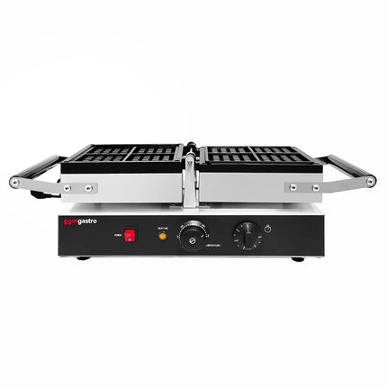 GGM Gastro Commercial Waffle Maker - Single - Manual - 1.6kW - Shape: Brussels - with 180° rotating plates