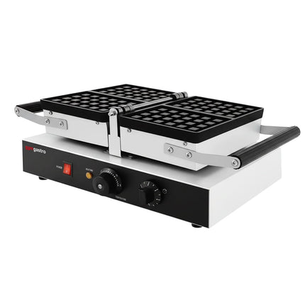 GGM Gastro Commercial Waffle Maker - Single - Manual - 1.6kW - Shape: Brussels - with 180° rotating plates