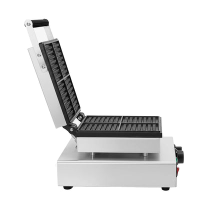 GGM Gastro Commercial Waffle Maker - Single - Manual - 1.75 kW - Shape: 4 Brussels Waffles