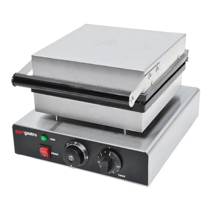 GGM Gastro Commercial Waffle Maker - Single - Manual - 1.75 kW - Shape: 4 Brussels Waffles