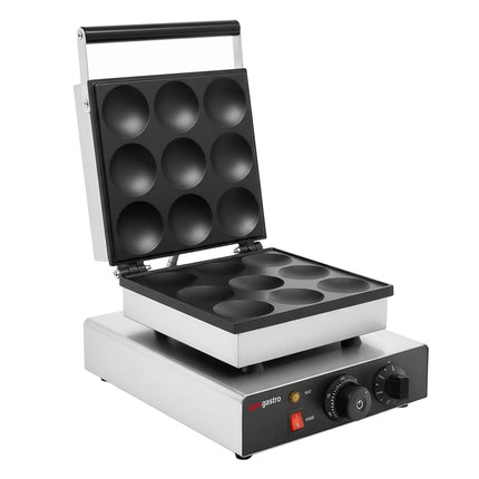 GGM Gastro Commercial Waffle Maker - Single - Manual - 1.75kW - Shape: American Pancakes