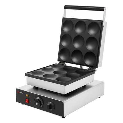 GGM Gastro Commercial Waffle Maker - Single - Manual - 1.75kW - Shape: American Pancakes