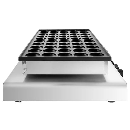 GGM Gastro Commercial Waffle Maker - Single - Manual - 1.7kW - Shape: Poffertjes - Ø 42mm - for 50 pieces - plates with Teflon coating