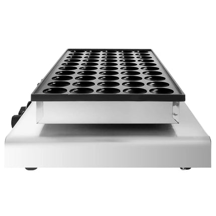 GGM Gastro Commercial Waffle Maker - Single - Manual - 1.7kW - Shape: Poffertjes - Ø 42mm - for 50 pieces - plates with Teflon coating