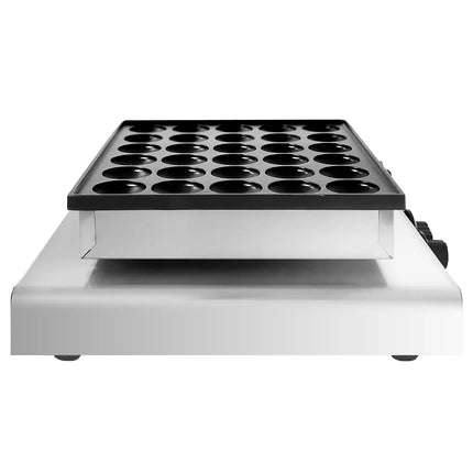 GGM Gastro Commercial Waffle Maker - Single - Manual - 850W - Shape: Poffertjes - for 25 pieces - plates with Teflon coating