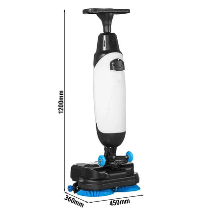 GGM Gastro Commercial Walk-Behind Scrubber Dryer - Work Rate 1200 m²/h - Tanks 4.5L/7.5L - incl. charging cable