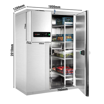 GGM Gastro Commercial Walk-In Cold Room - 1800x1200mm - 3,15m³ (3150L) - incl. Integral Refrigeration Unit