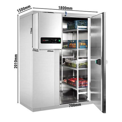 GGM Gastro Commercial Walk-In Cold Room - 1800x1500mm - 4,06m³ (4060L) - incl. Integral Refrigeration Unit