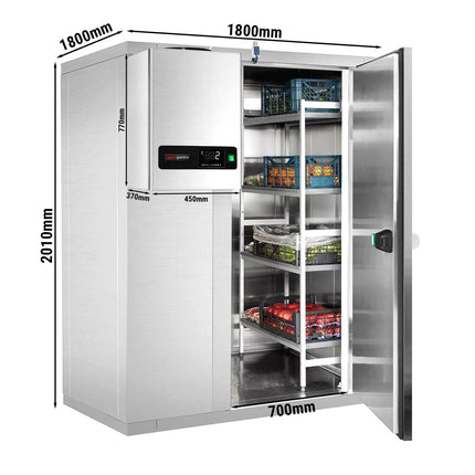 GGM Gastro Commercial Walk-In Cold Room - 1800x1800mm - 4,97m³ (4970L) - incl. Integral Refrigeration Unit