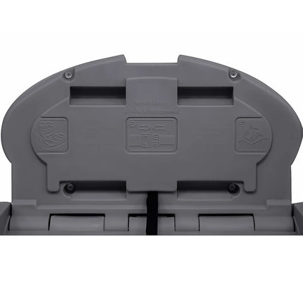 GGM Gastro Commercial Wall-Mounted Changing Table – Horizontal - 860x500mm - Grey - 20 kg