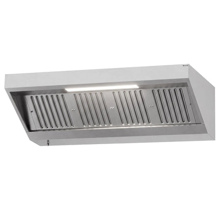 GGM Gastro Commercial Wall-Mounted Extraction Canopy - 1800mm - with Baffle Filters & LED Lighting