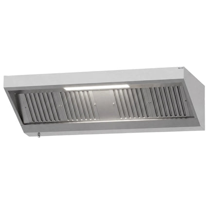 GGM Gastro Commercial Wall-Mounted Extraction Canopy - 2000mm - with Baffle Filters & LED Lighting
