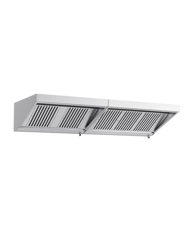 GGM Gastro Commercial Wall-Mounted Extraction Canopy - 2600mm - with Baffle Filters & LED Lighting