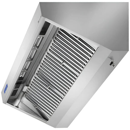GGM Gastro Commercial Wall-Mounted Extraction Canopy - 2600mm - with Baffle Filters & LED Lighting