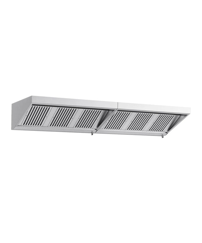 GGM Gastro Commercial Wall-Mounted Extraction Canopy - 3200mm - with Baffle Filters & LED Lighting